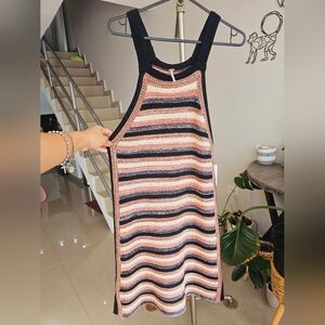 Free People Retro Ruby Crochet Dress